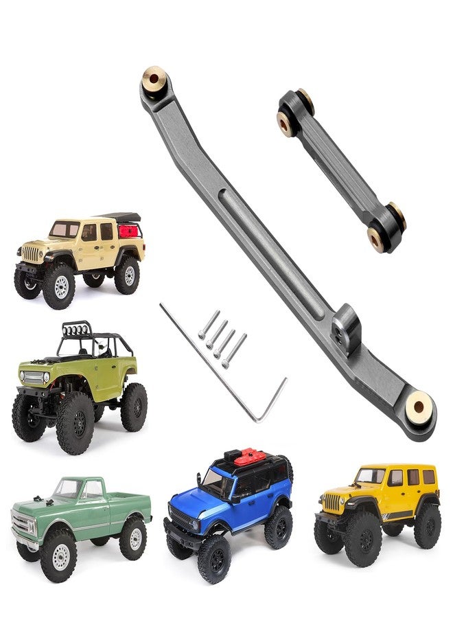 مجموعة وصلات قضيب التوجيه المصنوعة من الألومنيوم من GoHobby، وصلات عالية الشد لسيارات Axial SCX24 Gladiator Deadbolt C10 Bronco JLU B17 1/24 RC Crawler Upgrades - Image 1